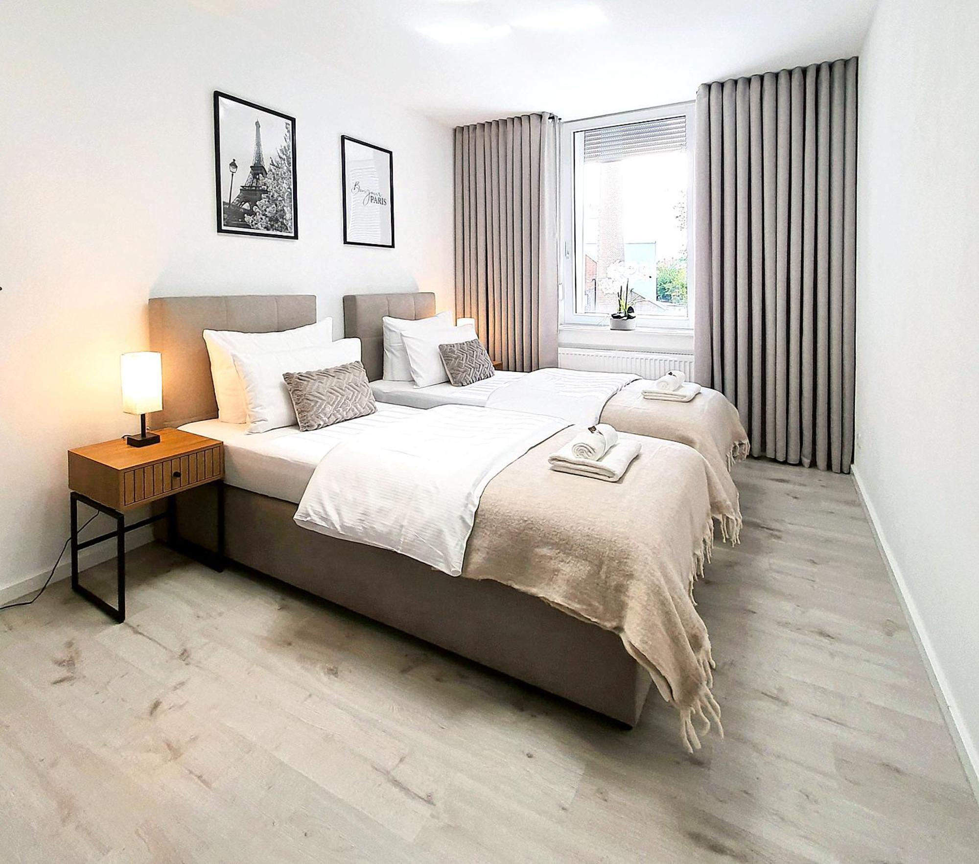 Livation - Apartments Hamm-Mitte - 2 Zi - Nespresso - Smarttv - Freewifi - Ausgestattete Kueche - 24H Check-In - Bis 4 Pers Pro Apartment ฮัมม์ ภายนอก รูปภาพ
