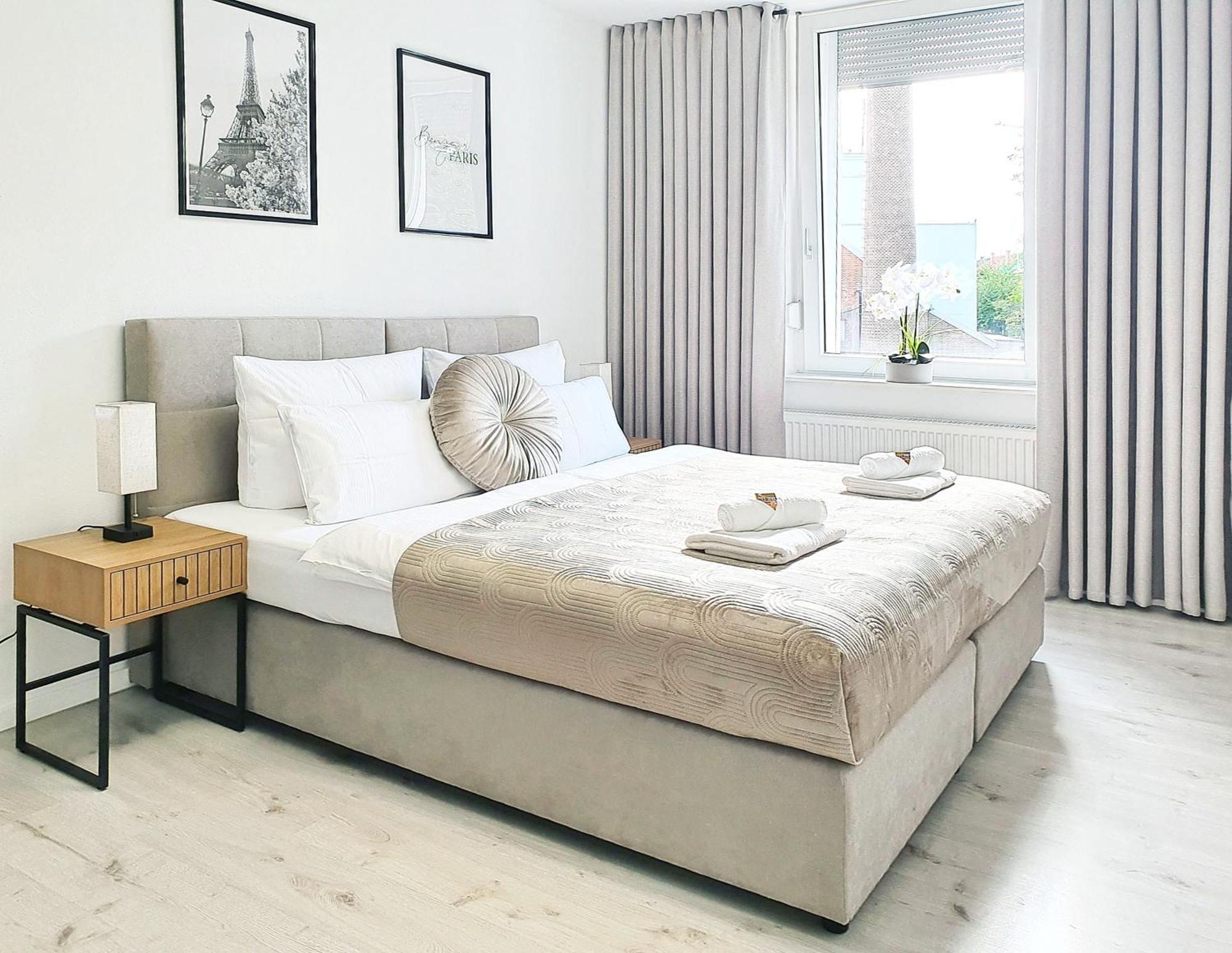 Livation - Apartments Hamm-Mitte - 2 Zi - Nespresso - Smarttv - Freewifi - Ausgestattete Kueche - 24H Check-In - Bis 4 Pers Pro Apartment ฮัมม์ ภายนอก รูปภาพ